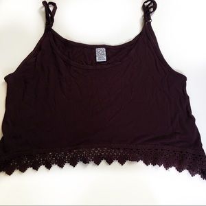Plum Crop Top